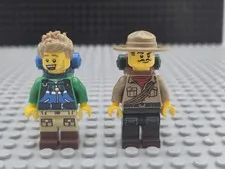LEGO Collectible Series Minifigure Hiker And Jungle Hiker Explorers Lot Of 2