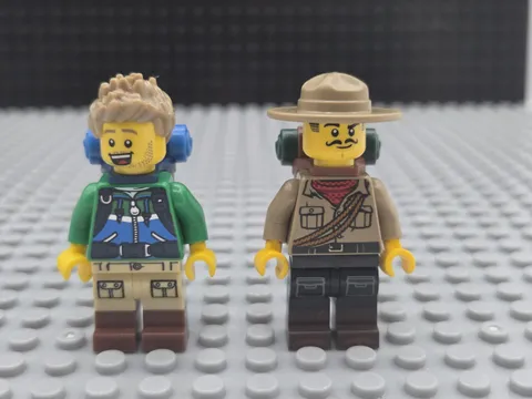 LEGO Collectible Series Minifigure Hiker And Jungle Hiker Explorers Lot Of 2