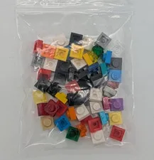 LEGO 1x1 plate (30+ pcs)   various colors Brick lot