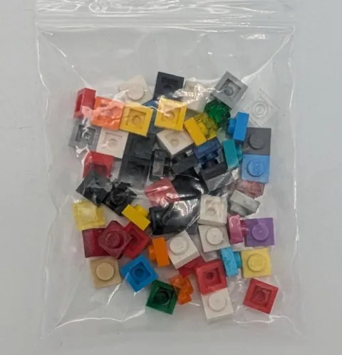 LEGO 1x1 plate (30+ pcs)   various colors Brick lot