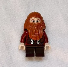LEGO Gloin the Dwarf Minifigure, lor055, Dark Orange Hair 