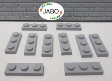 (J7/3/2) LEGO 10 x 3623 Flat Plate 1x3 New Light Grey
