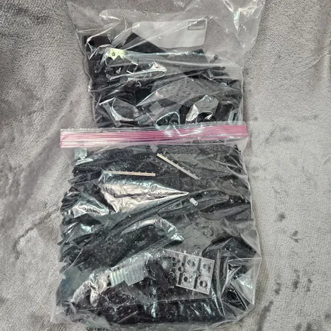 LEGO Bulk LOT ~2.75 LBS - Black Legos Mixed Piece Bundle Used Bricks