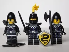 LEGO Castle Serpent Knight Minifigure Lot of 3 w/Champion! From Set 31168-L👀K!