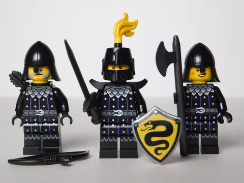 LEGO Castle Serpent Knight Minifigure Lot of 3 w/Champion! From Set 31168-L👀K!