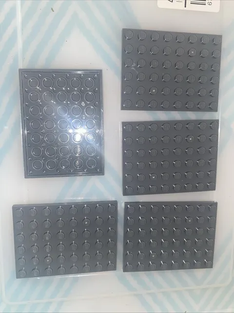 6x8 Flat Plate Legos Grey 5 Panels I Combine Shipping