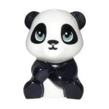 LEGO Friends Baby Panda Qui Qui Black White Animal Figure