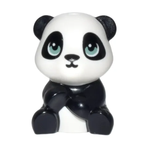 LEGO Friends Baby Panda Qui Qui Black White Animal Figure