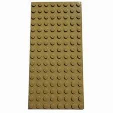 LEGO Tan Sand Beige 8 X 16 STUD Baseplate 2.5” X 5” PIECE #3865 94238 Great Cond