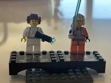 Lego Princess Leia And Luke Skywalker 20th Anniversary Figures PristineCondition