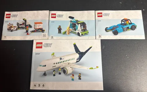 LEGO City 60367 Passenger Airplane Instruction Manuals Only