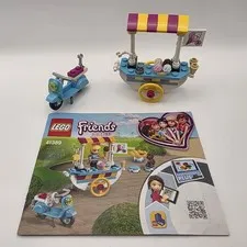 LEGO Friends 41389 Ice Cream Cart Cart And Scooter With Instructions INCOMPLETE