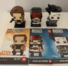 LEGO Brickheadz Lot 41593 Jack Sparrow 41594 Caption Salazar 41608 Han Solo