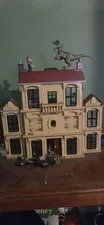 LEGO Haunted House Style Building w/ Dinosaur & Minifigure - Assembled Set