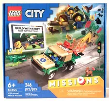 Lego City 60353 Wild Animal Rescue Missions.  New & Factory Sealed