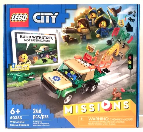 Lego City 60353 Wild Animal Rescue Missions.  New & Factory Sealed