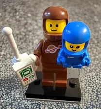 LEGO Minifigures Series 24 Brown Space Astronaut & Blue Baby w/ Radio