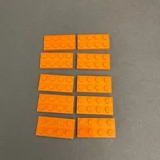 Lego 3020 Orange Replacement Parts Pieces Lot of 10
