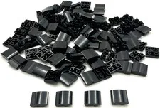 Lego 100 New Black Slopes Sloped Curved 2 x 2 x 2/3 Inverted Parts