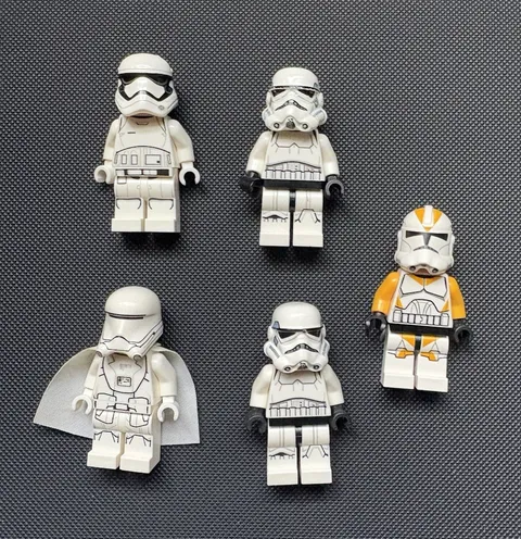 LEGO Star Wars Minifigure Lot of 5 - Stormtrooper & Clone Trooper Figures