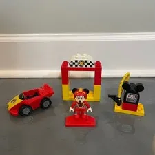 LEGO Duplo Mickey Mouse Roadster Racers Car Gas Pump Set 10843 Disney Complete