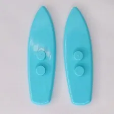LEGO Lot Of 2 Blue Surfboard Minifigure 