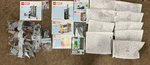 LEGO 76324 & 76350 Marvel Oscorp & Hulk Set NO MINIFIGURES Builds Only!