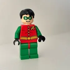 Lego BATMAN Minifigure BAT025 Robin MISSING CAPE from 2008