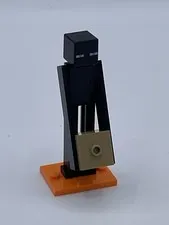 Lego Minecraft Enderman with Box Black Minifigure w/ Stand 21128 Tan Box