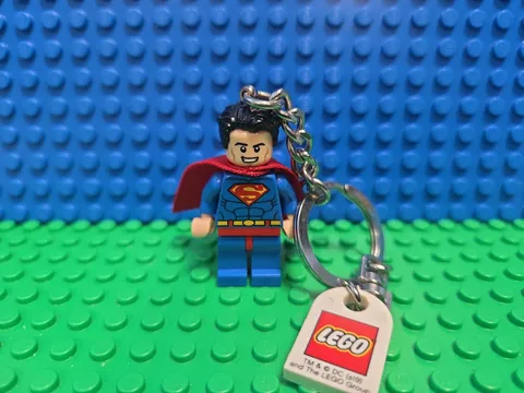 Lego Superman Key Chain Minifigure DC Super Heroes 853430 CMF Lot Rare Retired 
