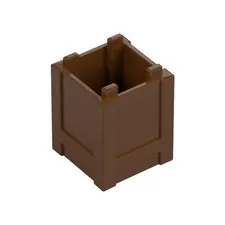 LEGO 16x Reddish Brown Container, Box 2 x 2 x 2 - Top Opening inv.625
