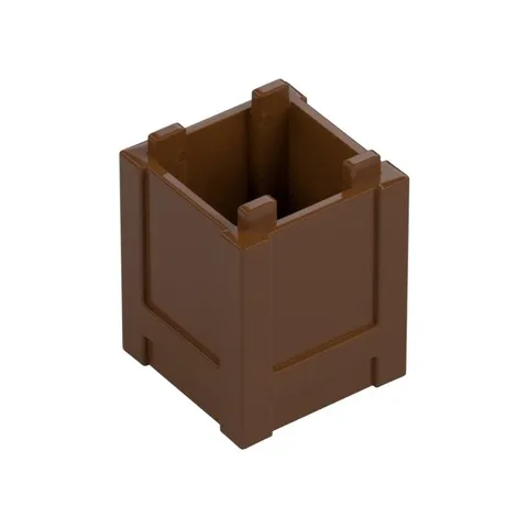 LEGO 16x Reddish Brown Container, Box 2 x 2 x 2 - Top Opening inv.625