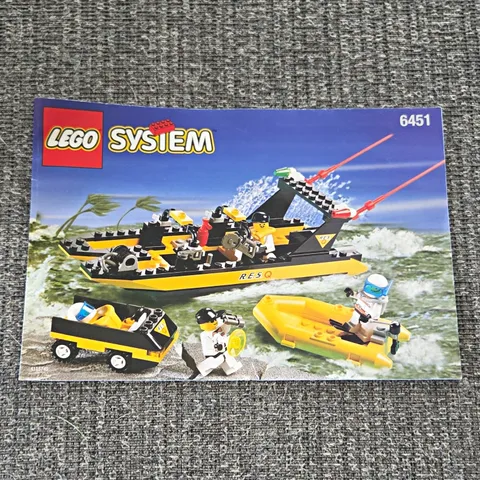 LEGO System 6451 Instruction Manual Booklet 1998 Illustrated Vintage