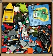 LEGO Bulk Lot full Large Flat Rate Box Free Ship Random Vintage