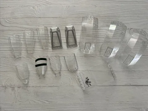 LEGO LOT 13 PCS TRANS CLEAR COCKPIT WINDSCREEN WINDSHIELD BUILDING PIECES
