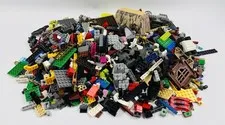 5.8 lbs Bulk LEGO & Mega Bloks Lot - Bricks, Plates, Castle & Police Parts
