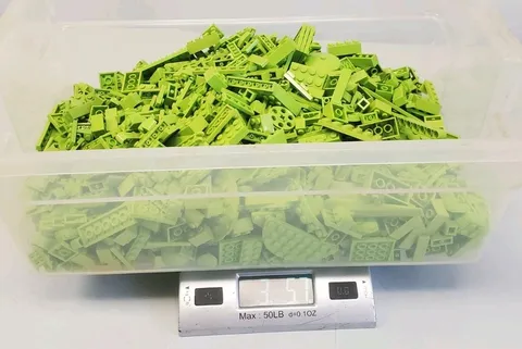 LEGO Lime Green Pieces Bulk Lot 3 Lbs Bricks Blocks Plates Parts Assorted 