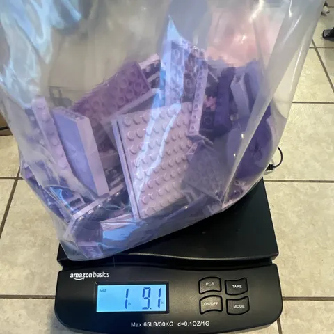 LEGO Bulk Lot Purple/Lavender Bricks Plates Pieces Parts Sold by Weight Polybag