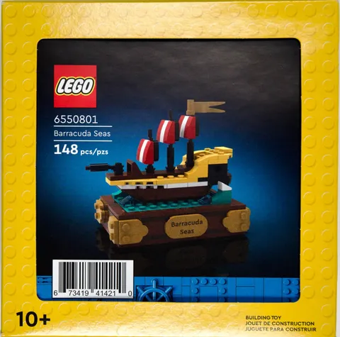 LEGO Barracuda Seas 6550801 Pirate Ship Exclusive NEW Sealed, 148 Pieces 