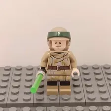 Lego Star Wars Endor Luke Skywalker Minifigure sw1312 With Lightsaber
