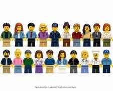 LEGO People Minifigures Lot of 20 Random Town Citizens Figures Bulk
