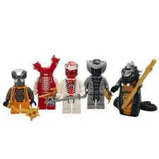 Lego Ninjago Rise of the Snakes Minifigure Lot 5 Snake Figures w/ Accessories