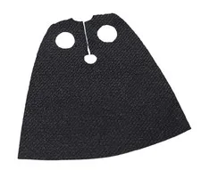LEGO Black Cloth Cape for Minifigures - Spongy Stretchable Fabric NEW 19888