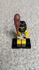 LEGO Caveman Minifigure - Series 1 8683 W/ Base and Club