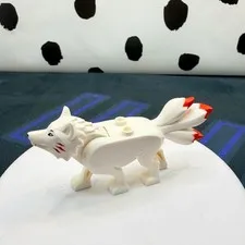 LEGO Ninjago Akita Wolf Form Animal Figure White Red Tail 6276122 Small White
