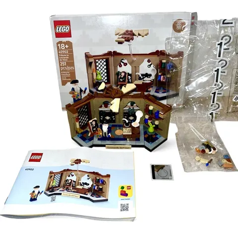 LEGO Tribute to Leonardo da Vinci 40902 Limited Edition Set Used 100% Complete