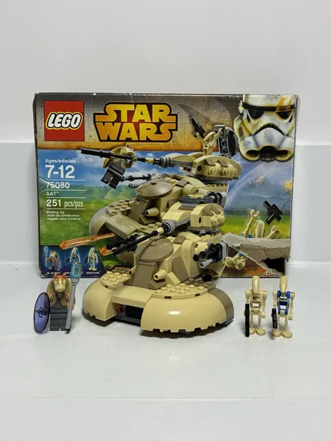 LEGO Star Wars: AAT (75080) 100% Complete With Figs Box And Manual