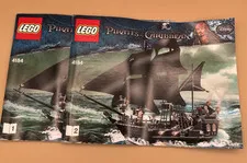 Lego INSTRUCTIONS ONLY 4184 Pirates of the Caribbean Black Pearl Books 1 & 2 EUC