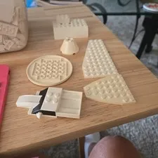 Legos Bulk Pack of Random Parts and Pieces for Building and Plates White