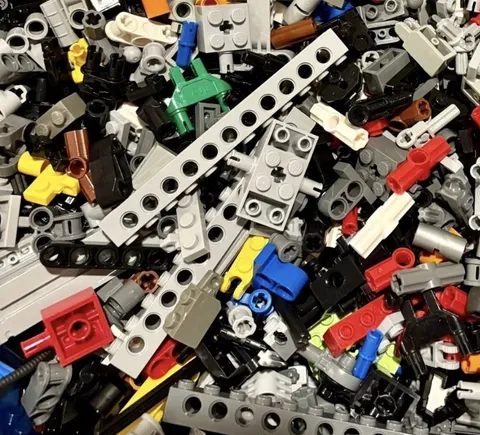 TECHNIC Mix Lego Lot By Color  1/2 LB Pound 200 Pieces Sorted Bulk SAVE!